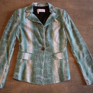 10 Crosby Derek Lam Snakeskin Print Blazer